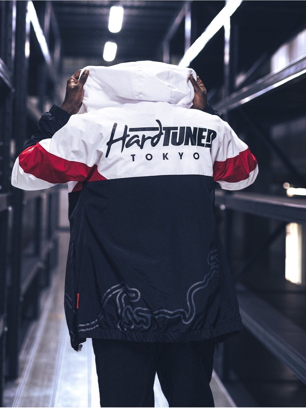NWT Hardtuned Tokyo Retro Windbreaker Jacket Small JDM Streetwear
